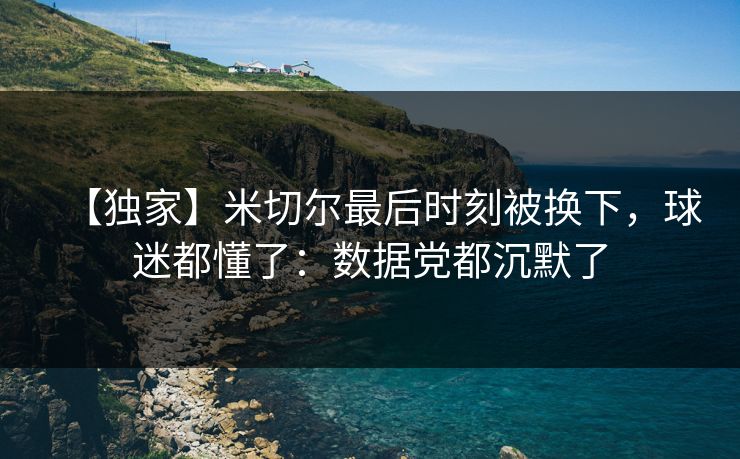 【独家】米切尔最后时刻被换下，球迷都懂了：数据党都沉默了